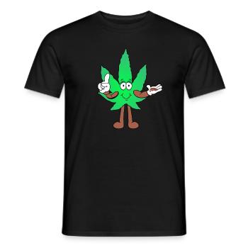 Der Bloom - Weed Cannabis Stoned Hanf Marihuana - Männer T-Shirt - Schwarz - Vorne - AI Model Male 178 light (178cm)