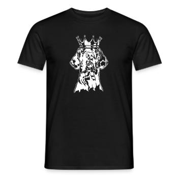 Chiens de la couronne de Dogue allemand Wilsigns - T-shirt homme - noir - Devant - AI Model Male 178 light (178cm)