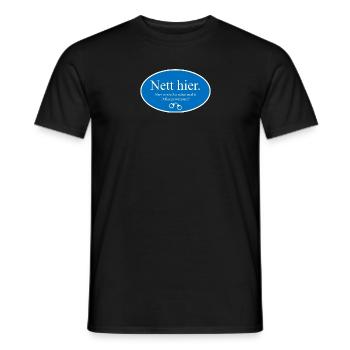 Nett hier waren sie schon mal in Polizeigewahrsam - Männer T-Shirt - Schwarz - Vorne - AI Model Male 178 light (178cm)