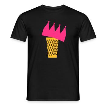 Ebbelwoi König - Männer T-Shirt - Schwarz - Vorne - AI Model Male 178 light (178cm)