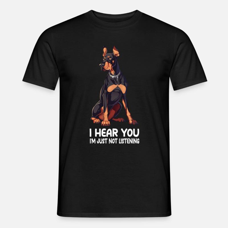 Doberman - Männer T-Shirt - Schwarz