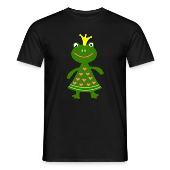 Reine grenouille - T-shirt homme - noir - Devant - AI Model Male 178 light (178cm)