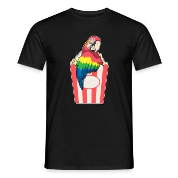 Maïs soufflé perroquet - T-shirt homme - noir - Devant - AI Model Male 178 light (178cm)