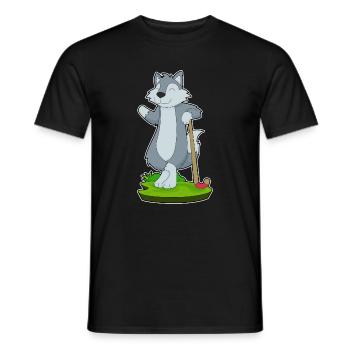Wolf Field Hockey Field Hockey Stick - T-shirt homme - noir - Devant - AI Model Male 178 light (178cm)