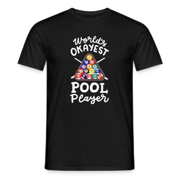 Billardspieler Billard - Männer T-Shirt - Schwarz - Vorne - AI Model Male 178 light (178cm)