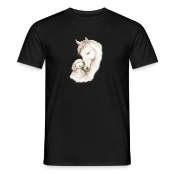 Gentle Souls - Men's T-Shirt - black - Front - AI Model Male 178 light (178cm)
