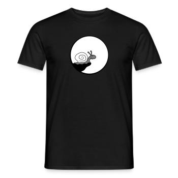 escargot de lune qui Werewolf pleine lune falaise - T-shirt homme - noir - Devant - AI Model Male 178 light (178cm)