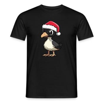 Bouquet Christmas - Men's T-Shirt - black - Front - AI Model Male 178 light (178cm)