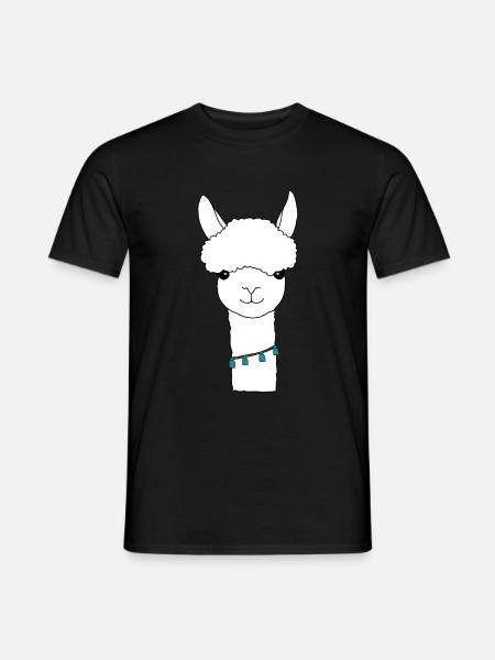 alpaca - Men's T-Shirt - black