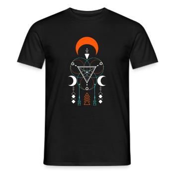 Signe Spirituel Coloré Signification - T-shirt homme - noir - Devant - AI Model Male 178 light (178cm)