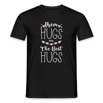 Love cuddly hugging girlfriend - Men's T-Shirt - black - Front - AI Model Male 178 light (178cm)