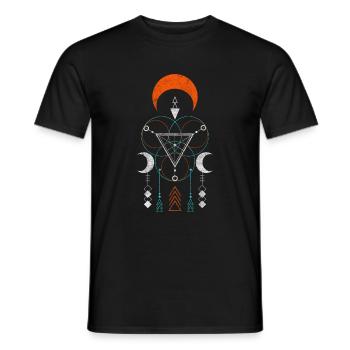Runes Viking Warriors - Men's T-Shirt - black - Front - AI Model Male 178 light (178cm)