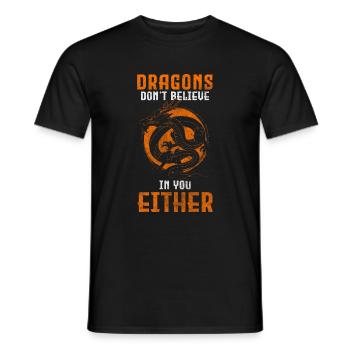 Feuer Buch Tribal - Männer T-Shirt - Schwarz - Vorne - AI Model Male 178 light (178cm)