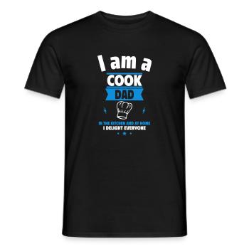 Papa Koch, Vatertagsgeschenk - Männer T-Shirt - Schwarz - Vorne - AI Model Male 178 light (178cm)
