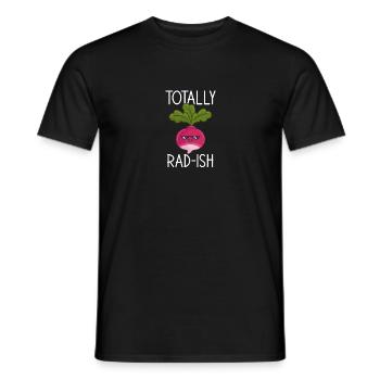Radis totalement, radis - T-shirt homme - noir - Devant - AI Model Male 178 light (178cm)