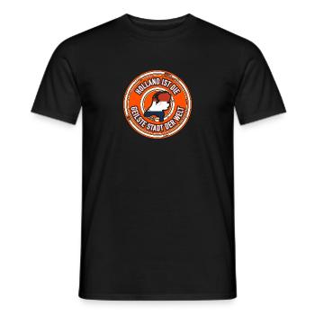 Holland ist die geilste Stadt der Welt Geschenk - Männer T-Shirt - Schwarz - Vorne - AI Model Male 178 light (178cm)