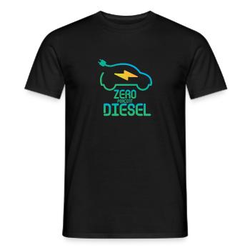 Voiture électrique - T-shirt homme - noir - Devant - AI Model Male 178 light (178cm)