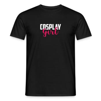 cosplay fan dress gamer gift - Men's T-Shirt - black - Front - AI Model Male 178 light (178cm)