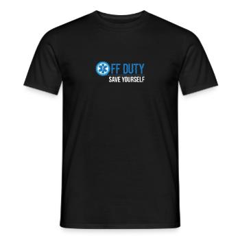 Off Duty Save Yourself EMS T-shirt - T-shirt homme - noir - Devant - AI Model Male 178 light (178cm)