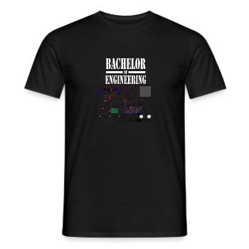 Bachelor of Engineering - Männer T-Shirt - Schwarz - Vorne - AI Model Male 178 light (178cm)
