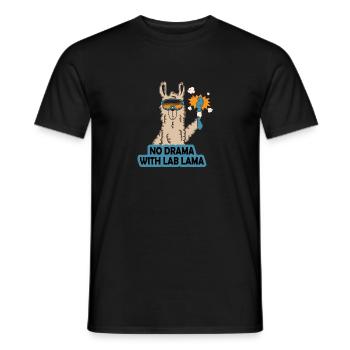 No Lab Drama Lama - T-shirt homme - noir - Devant - AI Model Male 178 light (178cm)