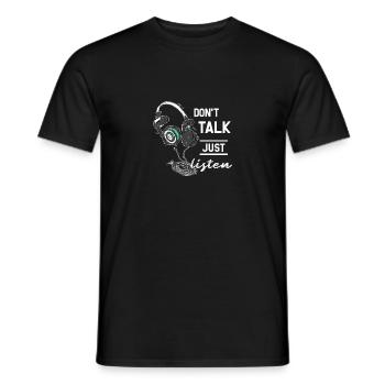 casque - T-shirt homme - noir - Devant - AI Model Male 178 light (178cm)