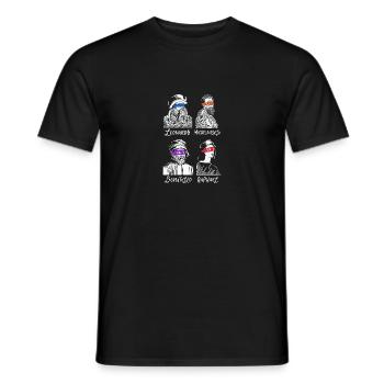 Renaissance Art Shirt - Männer T-Shirt - Schwarz - Vorne - AI Model Male 178 light (178cm)
