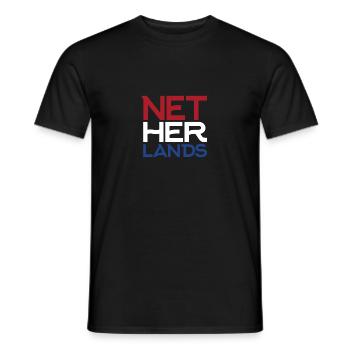 Niederlande - Männer T-Shirt - Schwarz - Vorne - AI Model Male 178 light (178cm)