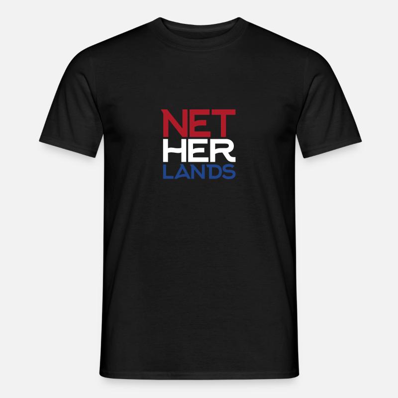Niederlande - Männer T-Shirt - Schwarz