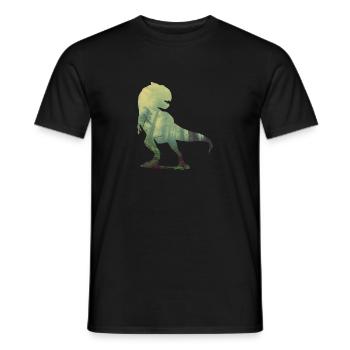 Tyrannosaurus - Men's T-Shirt - black - Front - AI Model Male 178 light (178cm)