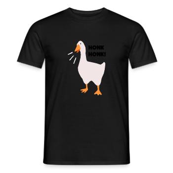 HonkHonk - Männer T-Shirt - Schwarz - Vorne - AI Model Male 178 light (178cm)