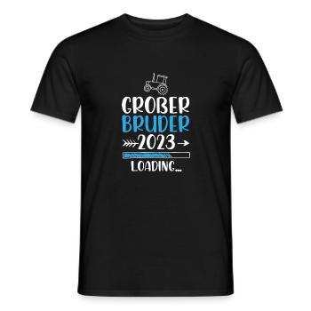 Großer Bruder 2023 Loading Traktor - Männer T-Shirt - Schwarz - Vorne - AI Model Male 178 light (178cm)