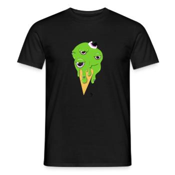 Eyes cream - T-shirt homme - noir - Devant - AI Model Male 178 light (178cm)
