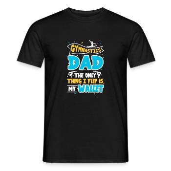 Gymnaste Gymnastique Papa - T-shirt homme - noir - Devant - AI Model Male 178 light (178cm)