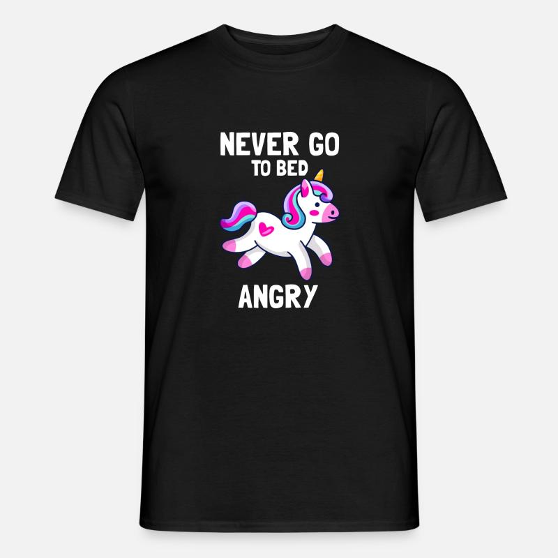 süßes Einhorn Design - Männer T-Shirt - Schwarz
