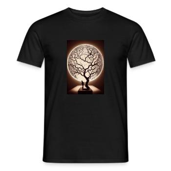 Weltenbaum World Tree Oil - T-shirt homme - noir - Devant - AI Model Male 178 light (178cm)