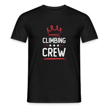 Climbing Crew - Men's T-Shirt - black - Front - AI Model Male 178 light (178cm)