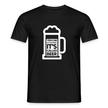 Beer drinker Beer lovers Beer brewers gift idea - Men's T-Shirt - black - Front - AI Model Male 178 light (178cm)
