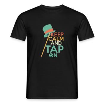 Restez calme et tapez sur Tap Dance Danseur de claquettes - T-shirt homme - noir - Devant - AI Model Male 178 light (178cm)