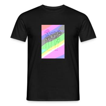 People have the power degradé - T-shirt homme - noir - Devant - AI Model Male 178 light (178cm)