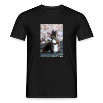 Eichhörnchen, Isibat - Männer T-Shirt - Schwarz - Vorne - AI Model Male 178 light (178cm)