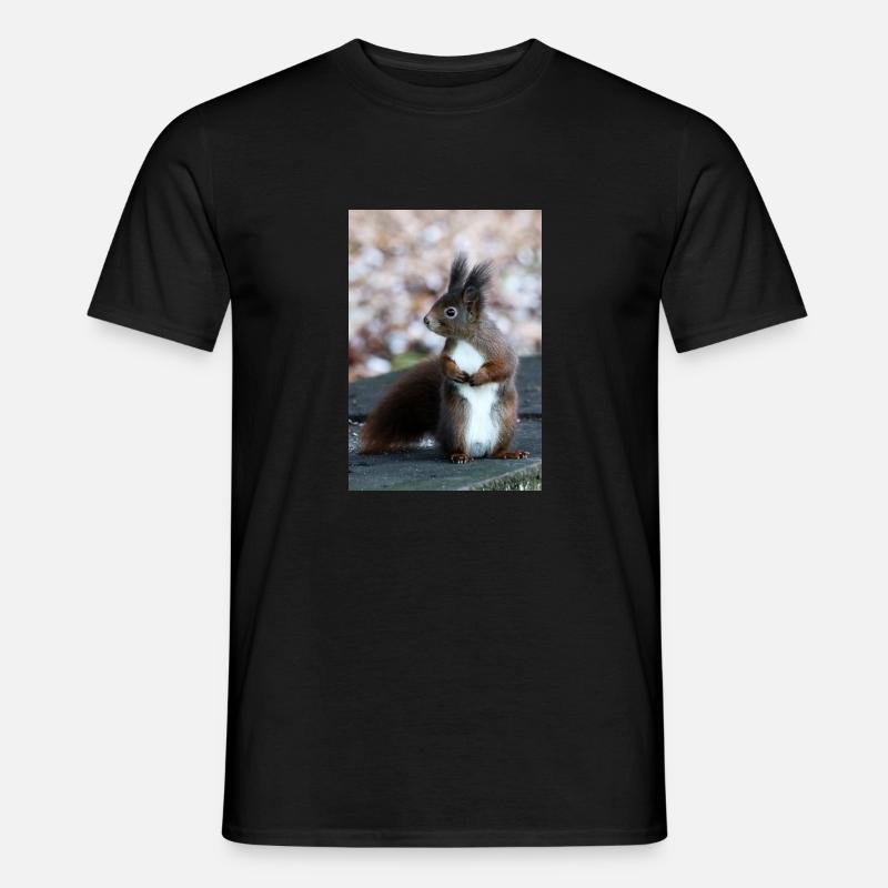 Eichhörnchen, Isibat - Männer T-Shirt - Schwarz