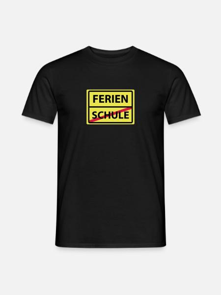 schule ferien - Männer T-Shirt - Schwarz