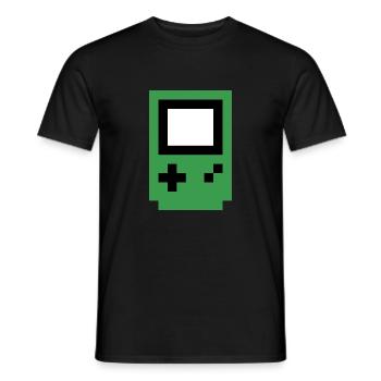 console verte - T-shirt homme - noir - Devant - AI Model Male 178 light (178cm)