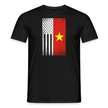Vietnam Design für stolze vietnamesisch Amerikaner - Männer T-Shirt - Schwarz - Vorne - AI Model Male 178 light (178cm)