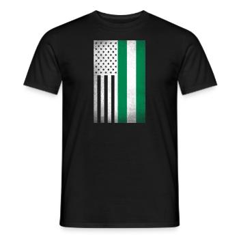 Nigeria Design für stolze nigerianische Amerikaner - Männer T-Shirt - Schwarz - Vorne - AI Model Male 178 light (178cm)
