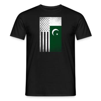 Pakistan Design für stolze pakistanisch Amerikaner - Männer T-Shirt - Schwarz - Vorne - AI Model Male 178 light (178cm)