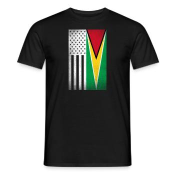 Guyana Design für stolze guyanische Amerikaner - Männer T-Shirt - Schwarz - Vorne - AI Model Male 178 light (178cm)