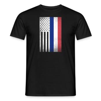 Frankreich Design für französische Amerikaner - Männer T-Shirt - Schwarz - Vorne - AI Model Male 178 light (178cm)