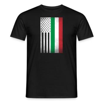 Italien Design für stolze italienische Amerikaner - Männer T-Shirt - Schwarz - Vorne - AI Model Male 178 light (178cm)